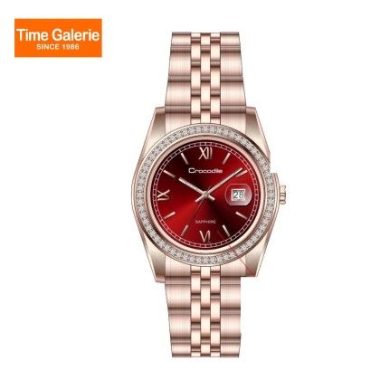 Crocodile CRDW6985.386 Red Dial Stainless Steel Women Watch Crocodile CRDW6985.386 Red Dial Stainless Steel Women Watch